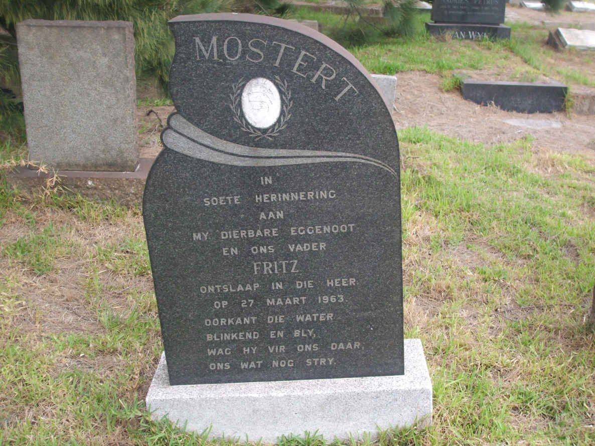 MOSTERT Fritz -1963