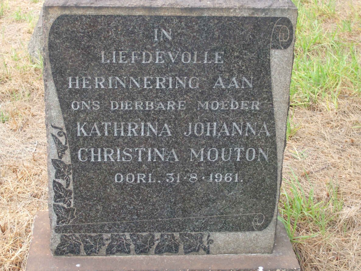MOUTON Kathrina Johanna Christina -1961