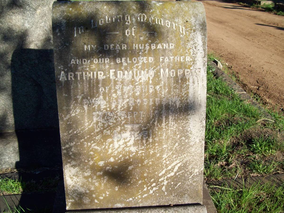 MORRIS Arthur Edmund -1923