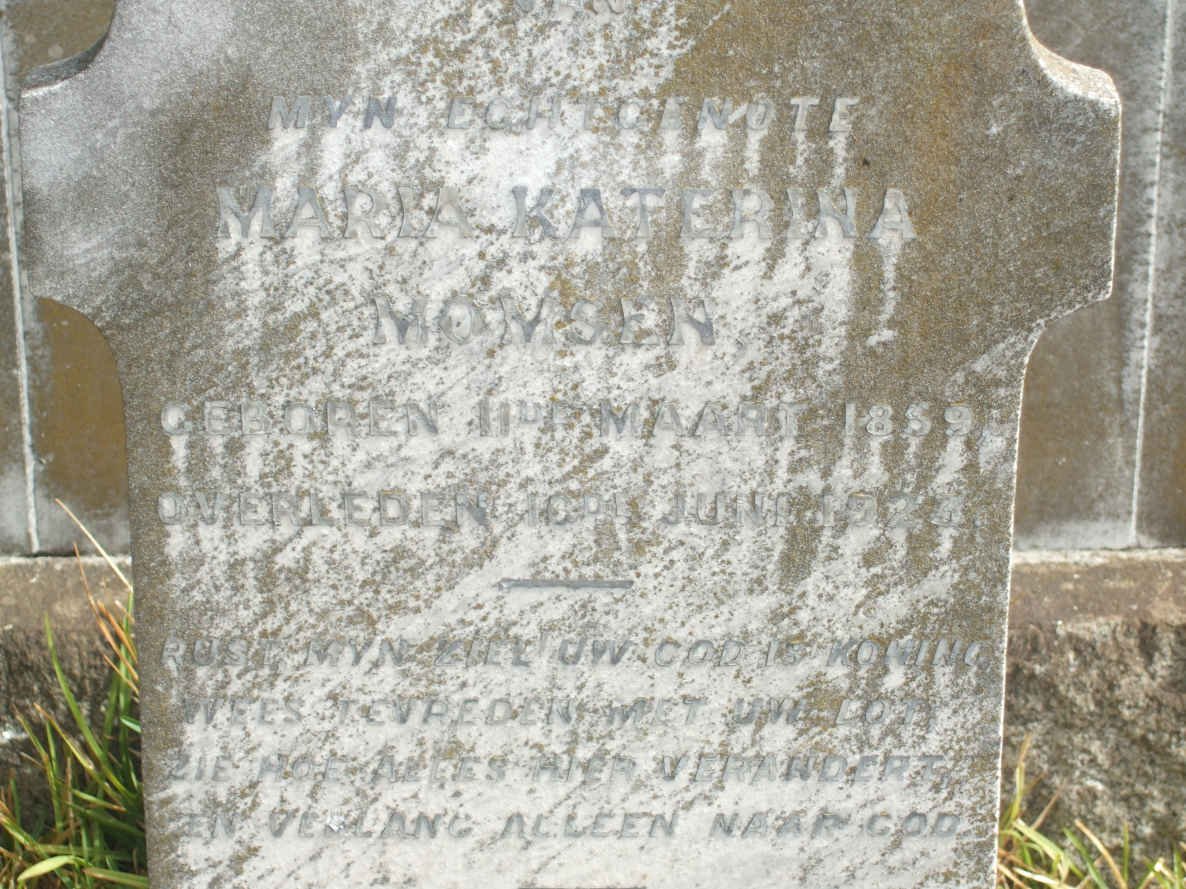 MOMSEN Maria Katerina 1859-1923