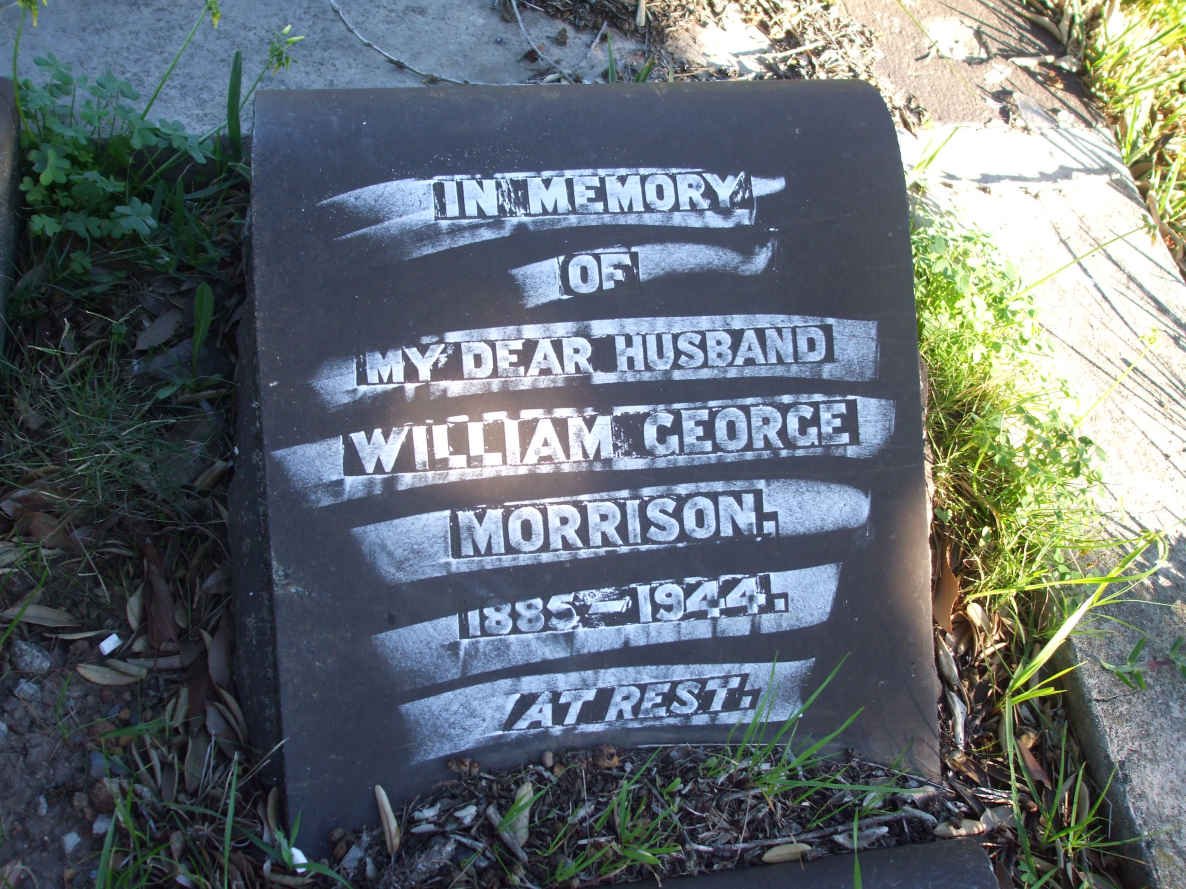 MORRISON William George 1885-1944