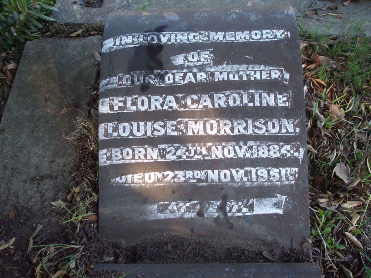 MORRISON Flora Caroline Louise 1884-1951