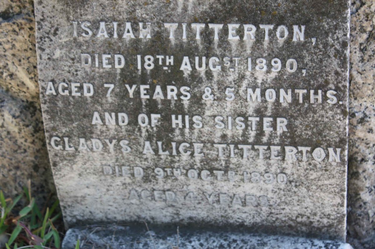 TITTERTON Isaiah -1890 :: TITTERTON Gladys Alice -1890
