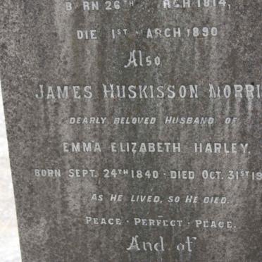 MORRIS James HUSKISSON 1840-1902
