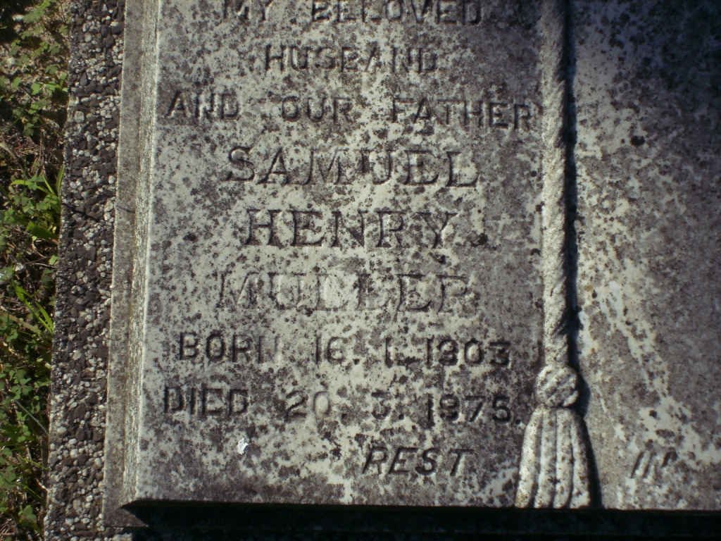 MULLER Samuel Henry 1903-1975