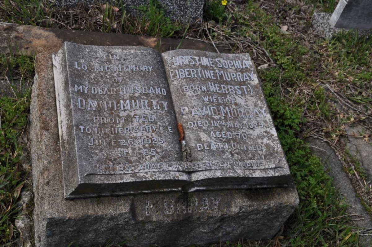 MURRAY David -1925 &amp; Christine Sophia Eibertine HERBST -1929