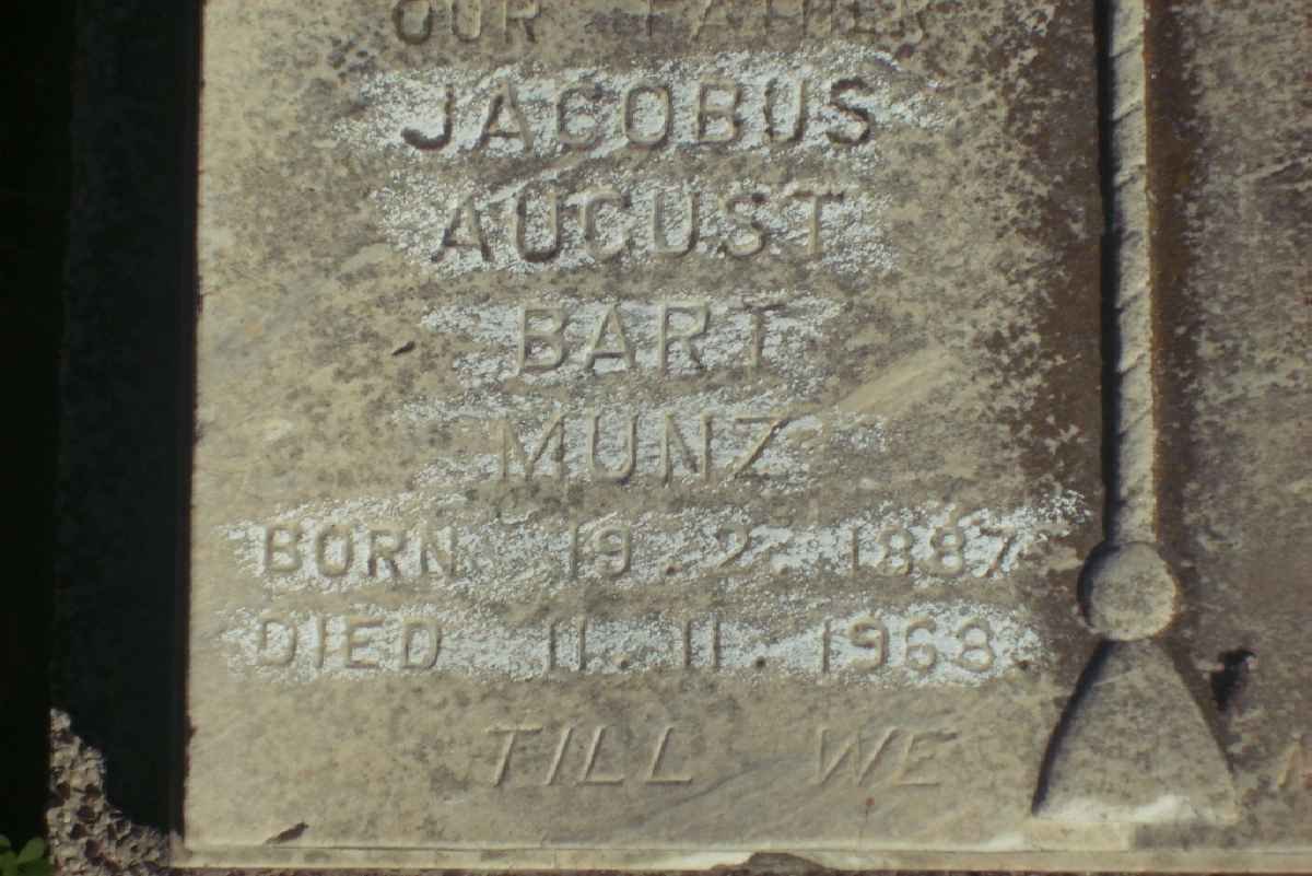 MUNZ Jacobus August Bart 1887-1968
