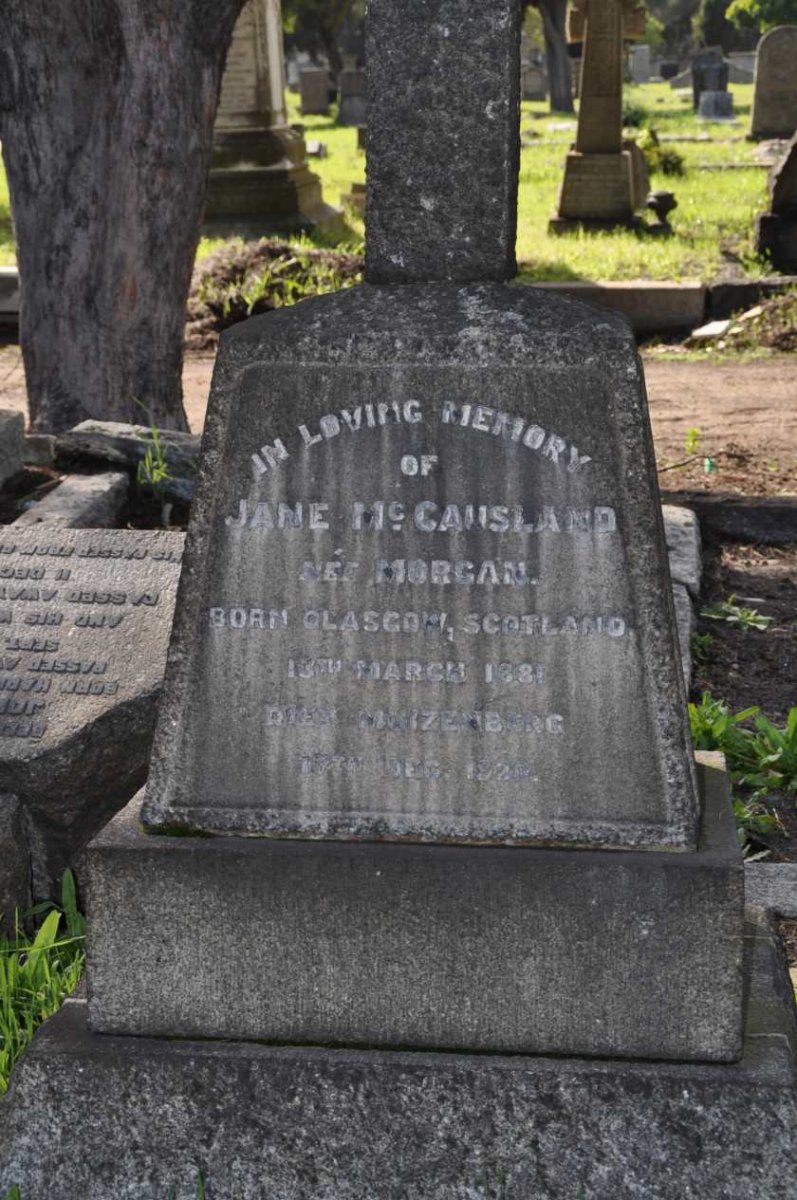 McCAUSLAND Jane nee MORGAN 1881-1920
