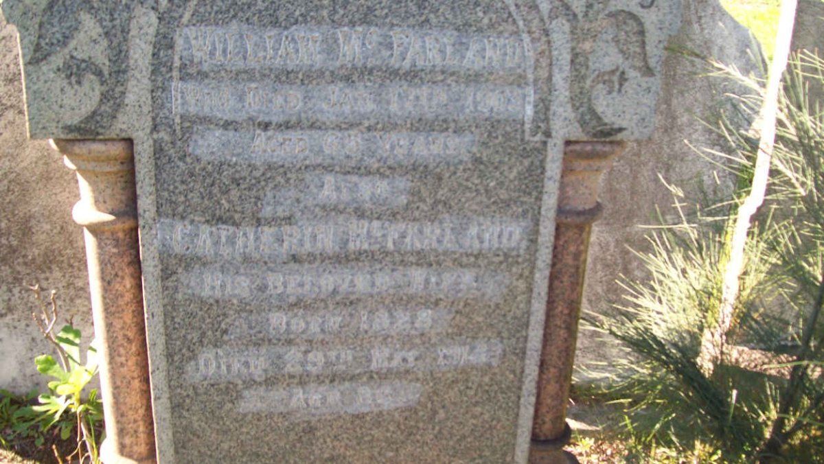 McFARLAND William  -1903 &amp; Catherin 1828-?