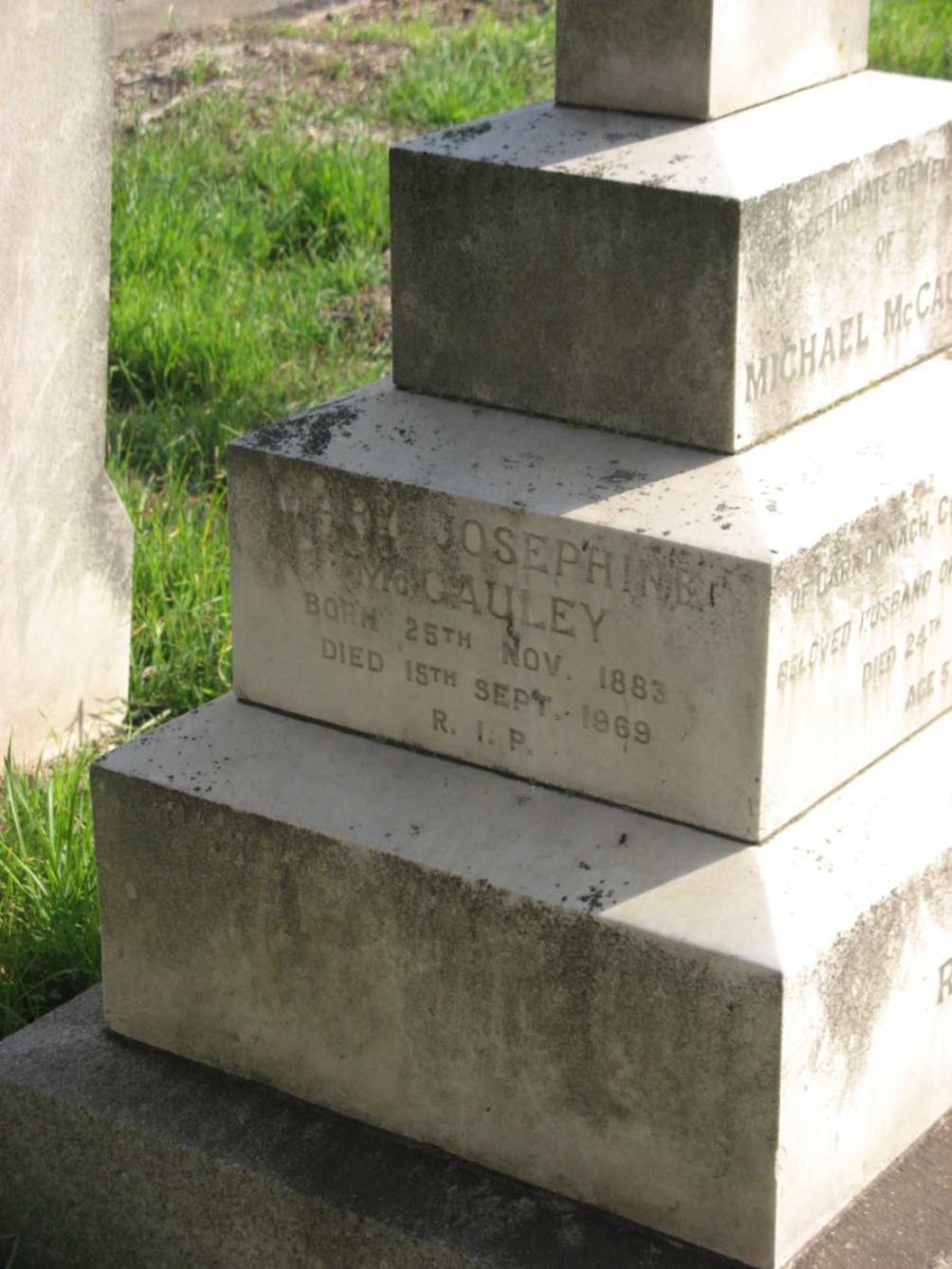 McCAULEY Mary Josephine 1883-1969