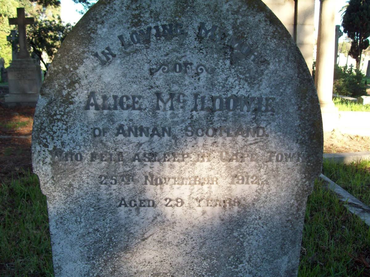 McILDOWIE Alice -1912