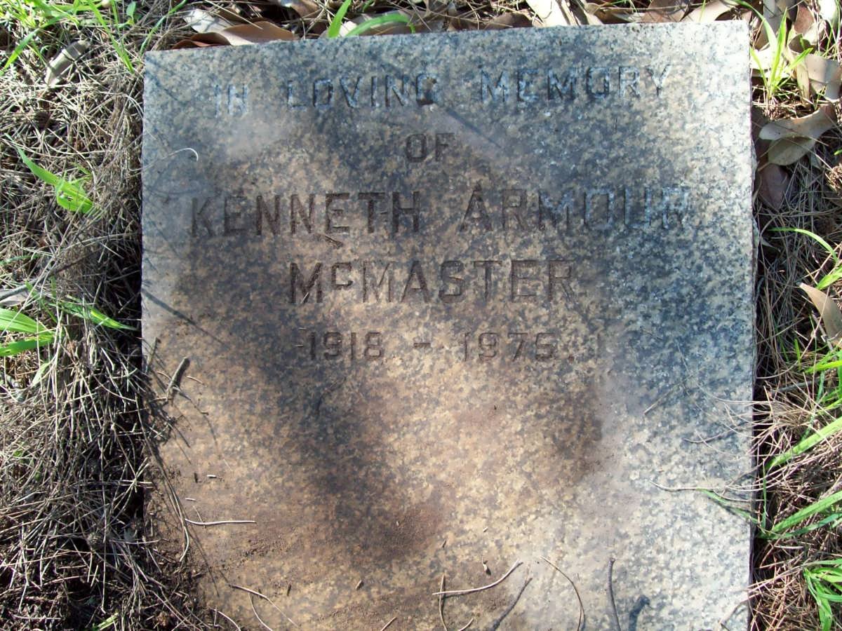 McMASTER Kenneth Armour 1918-1975