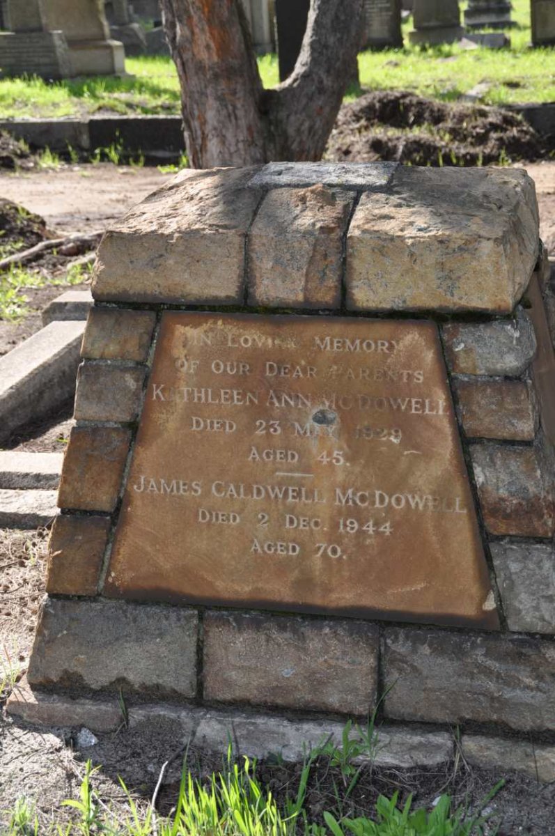 McDOWELL James Caldwell -1944 &amp; Kathleen Ann -1929