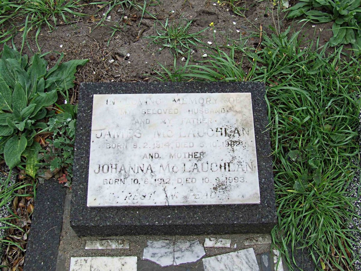 McLAUCHLAN James 1914-1982 &amp; Johanna 1912-1993