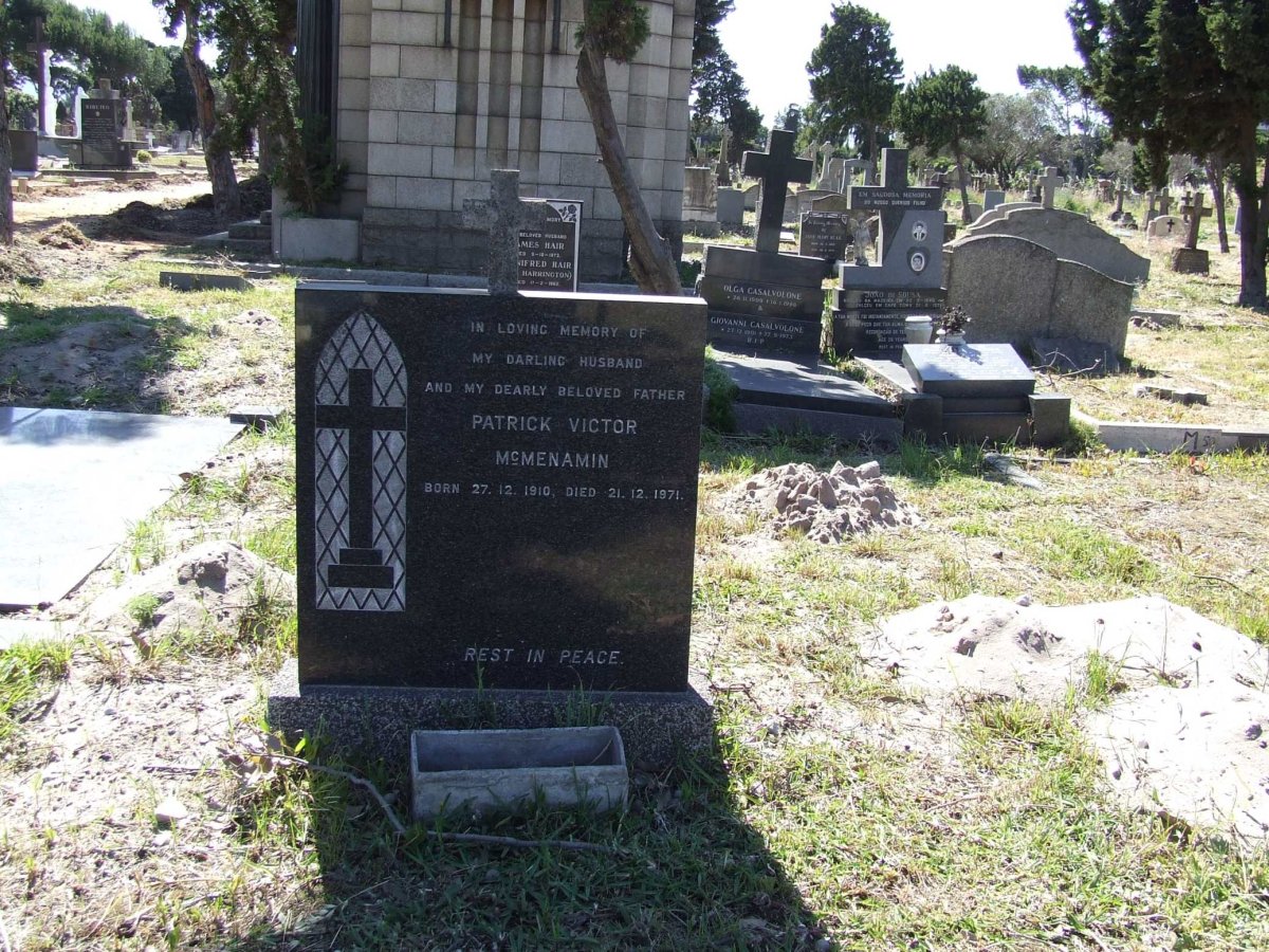 McMENAMIN Patrick Victor 1910-1971