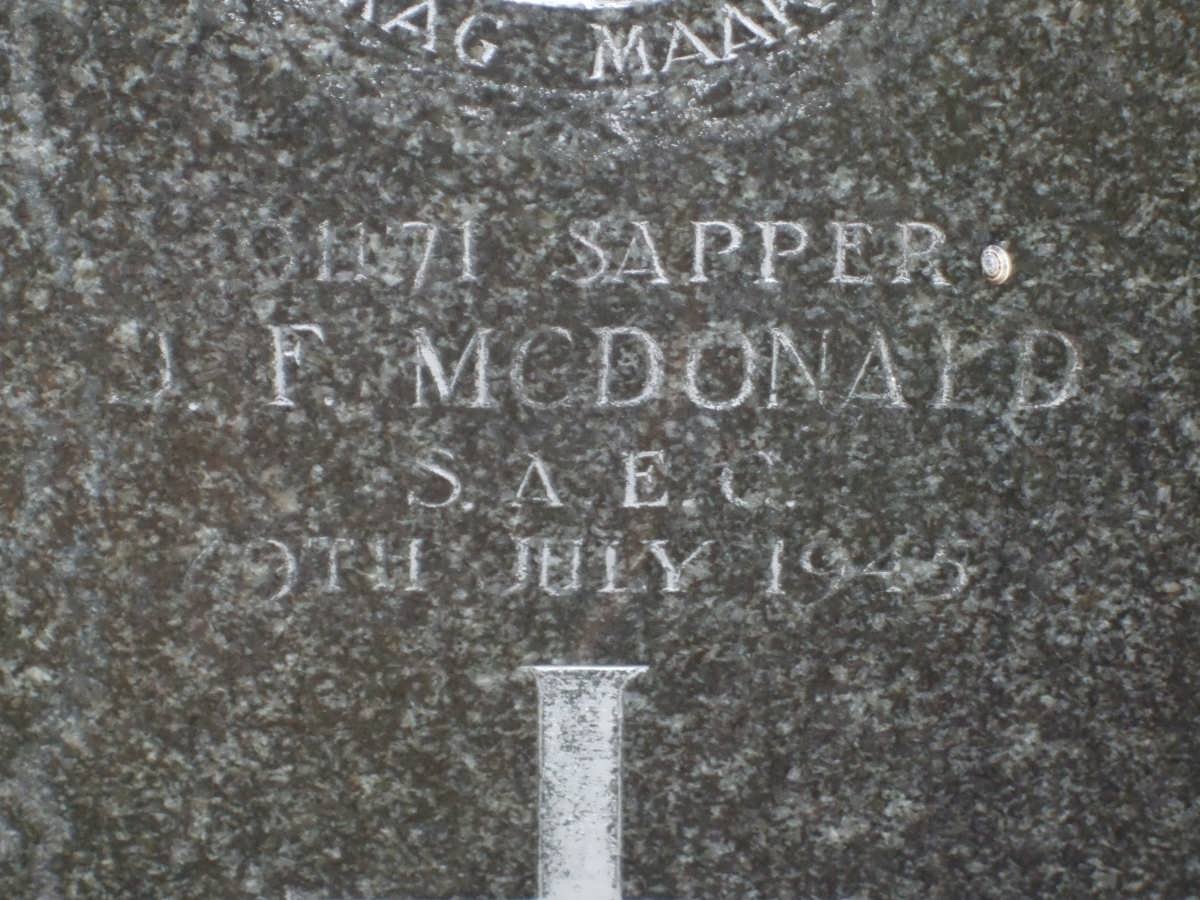 McDONALD J.F. -1945