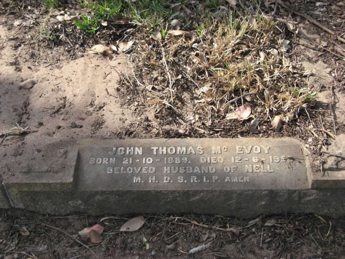 McEVOY John Thomas 1889-1958