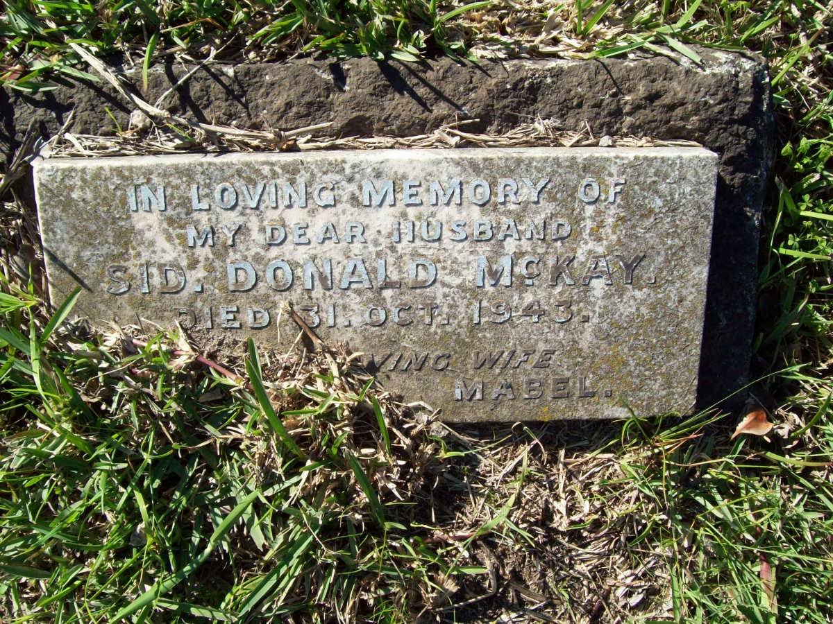 McKAY Sid  Donald -1943