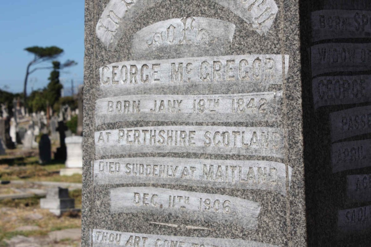 Mc GREGOR George 1842-1906