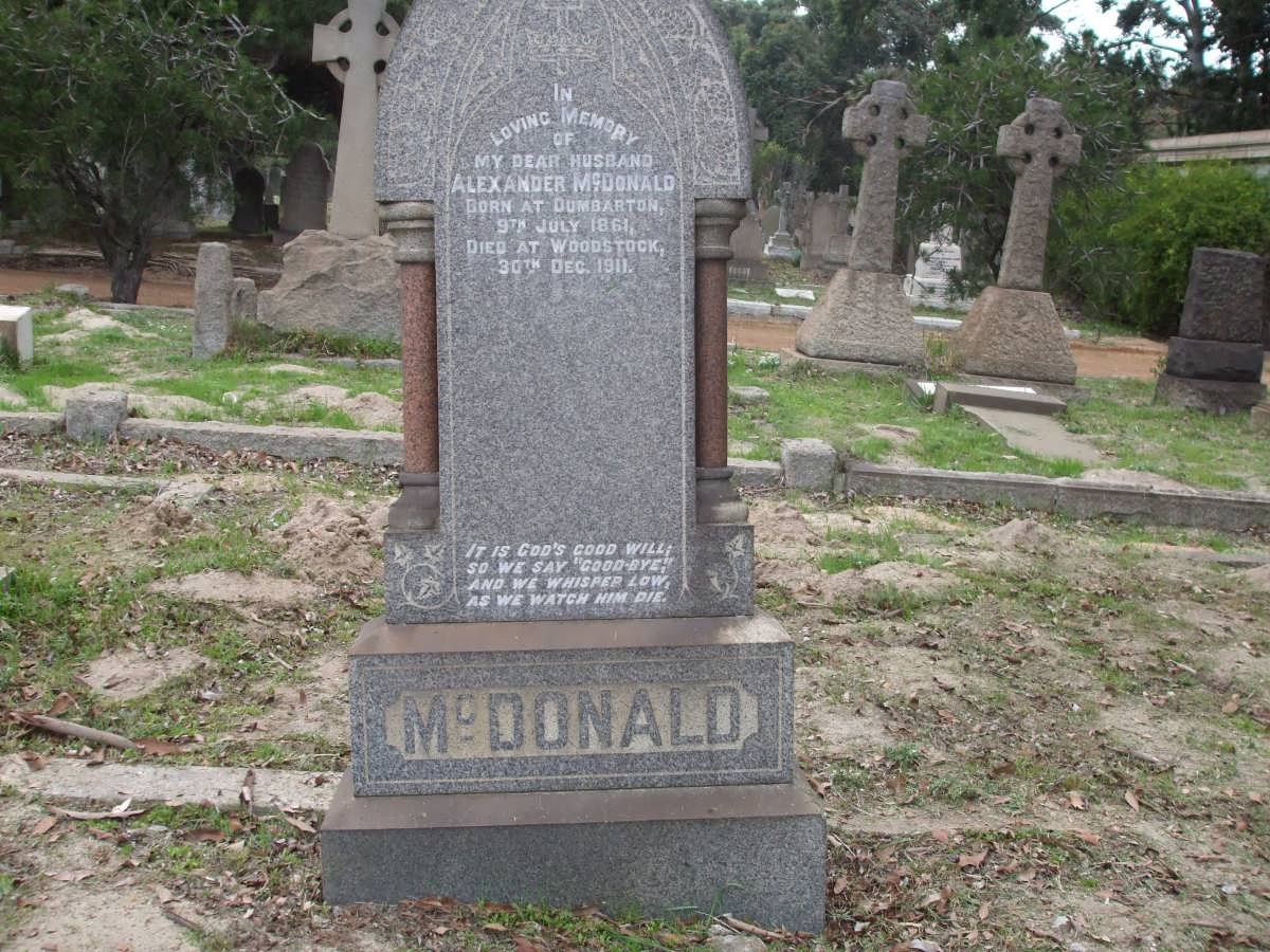 McDONALD Alexander 1861-1911