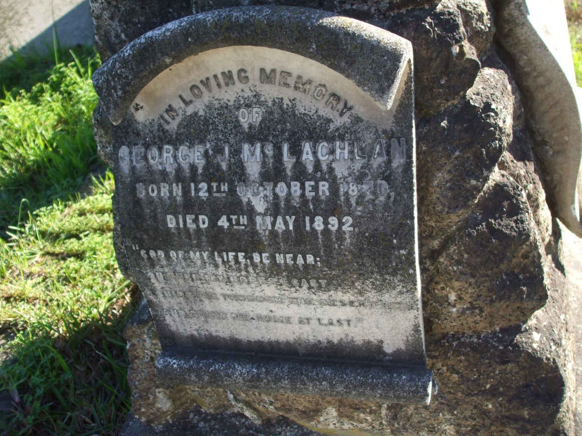Mc LACHLAN George J. 18?0-1892