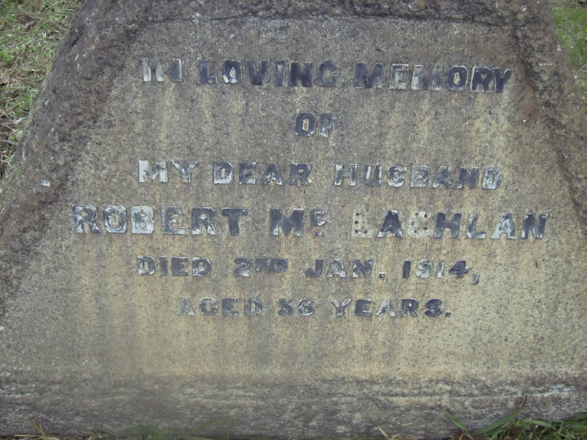 McLACHLAN Robert -1914
