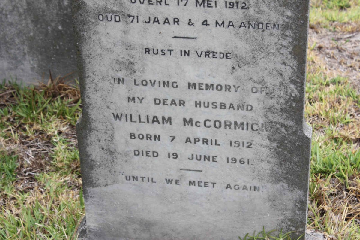 McCORMICK William 1912-1961