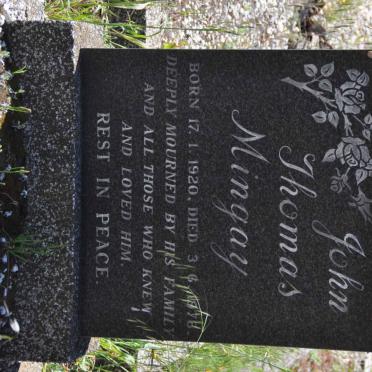 MINGAY John Thomas 1920-1978