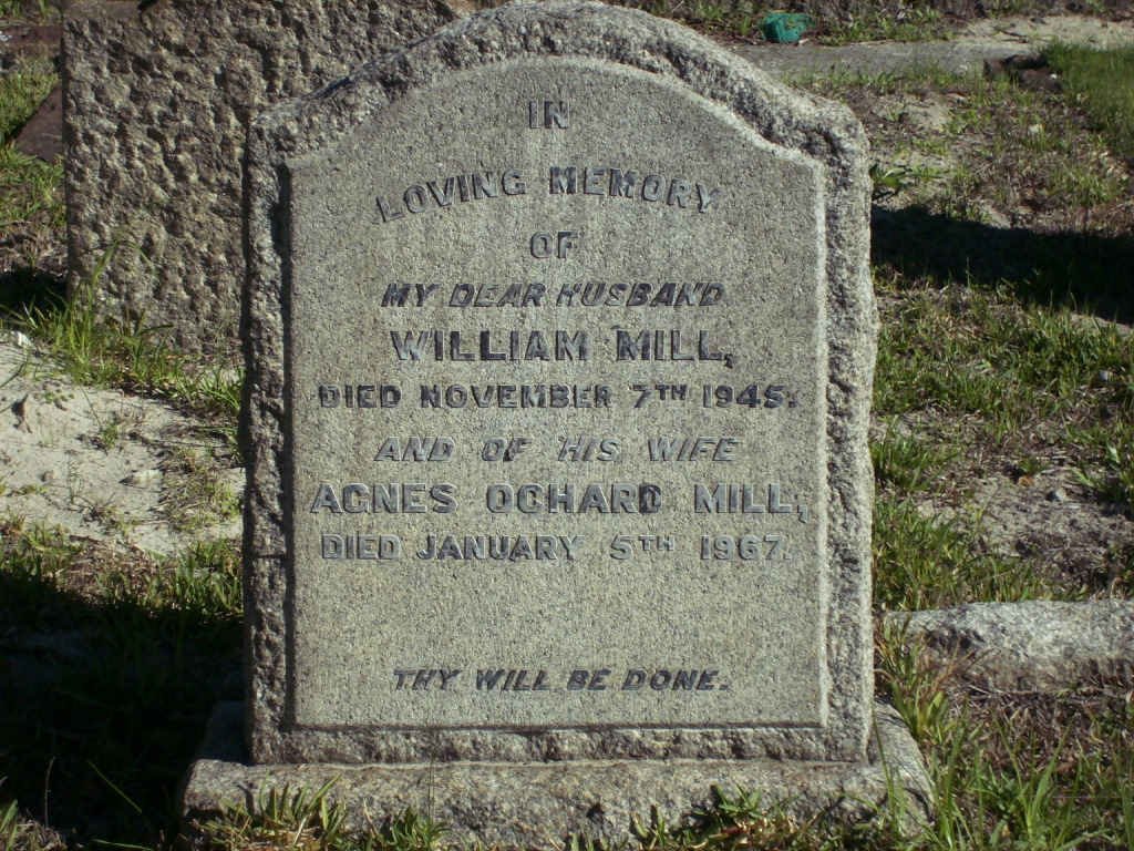 MILL William -1945 &amp; Agnes Ochard -1967