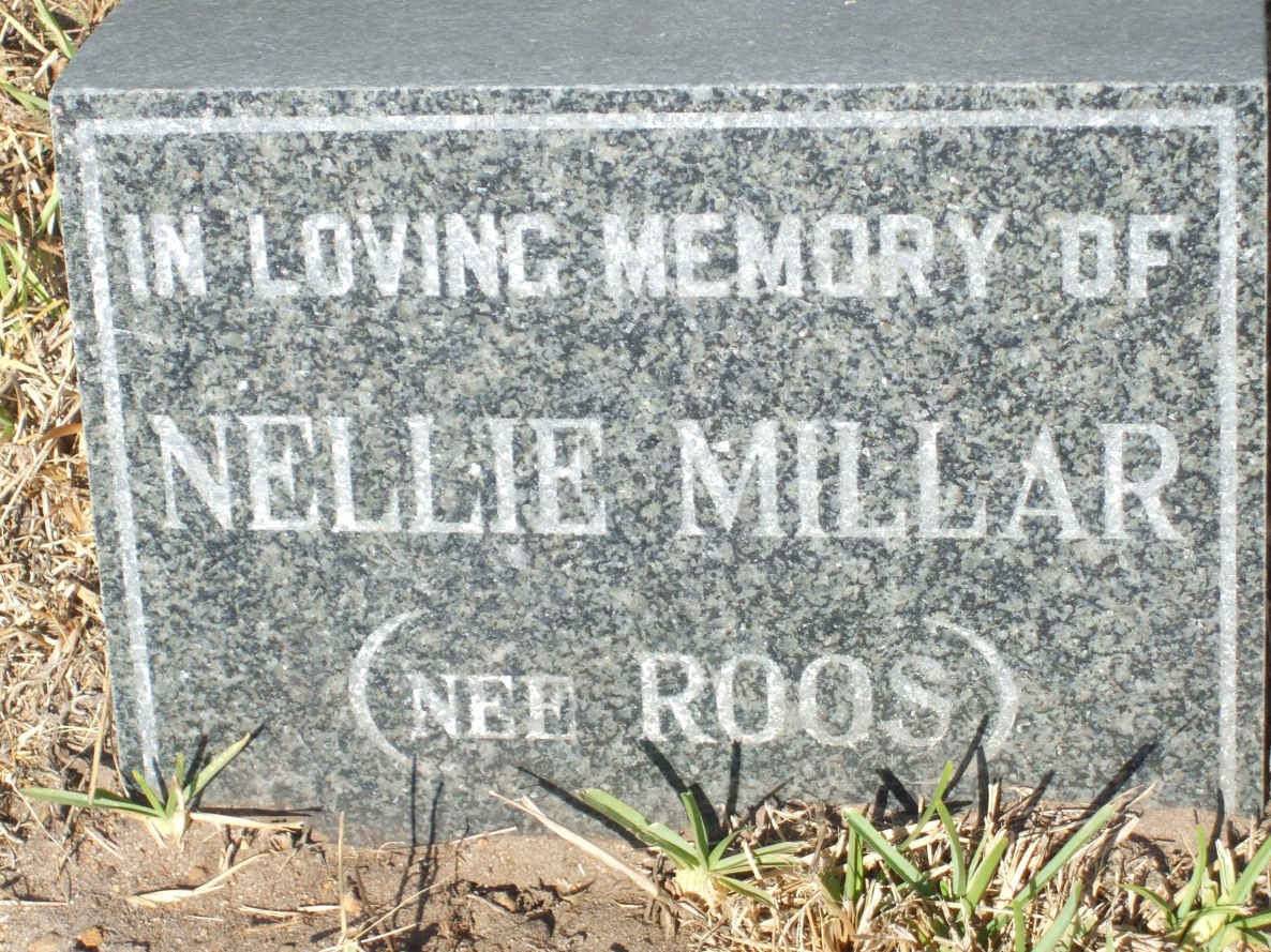MILLAR Nellie nee ROOS ?