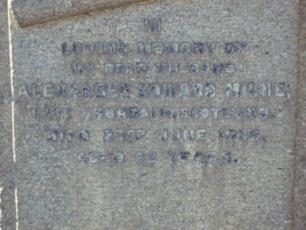 MILNE Alexander Edward  -1936 