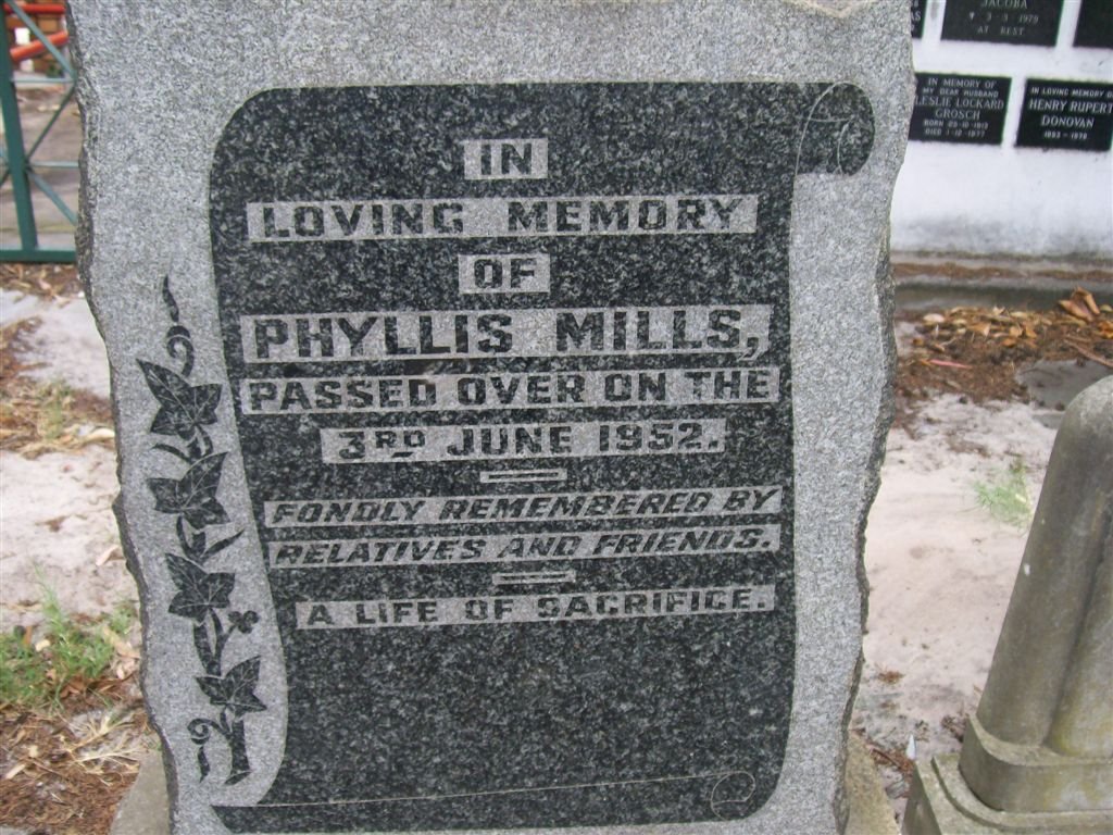 MILLS Phyllis -1952