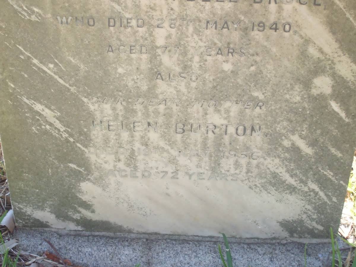 MILLIGAN Arthur Mawson -1917 :: BRUCE Grace Campbell -1940 :: BURTON Helen -1956