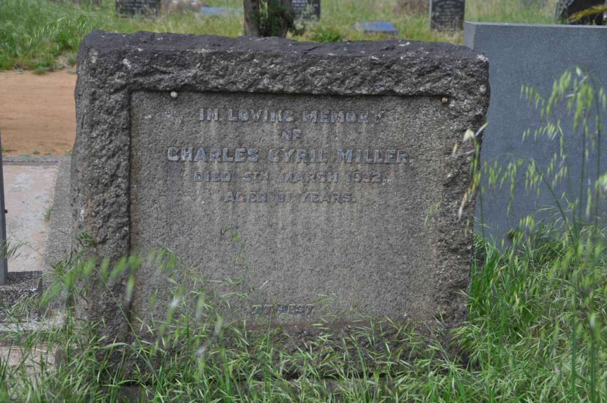 MILLER Charles Cyril -1932