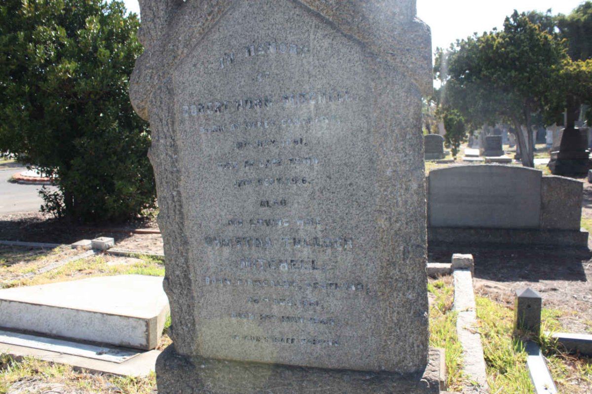 MITCHELL Robert Horn -1916 &amp; Christine Tulloch -1945