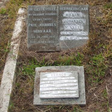 MINNAAR Paul Johannes 1914-1958 :: MINNAAR Wynand Johannes 1943-1973 :: MINNAAR Vernon