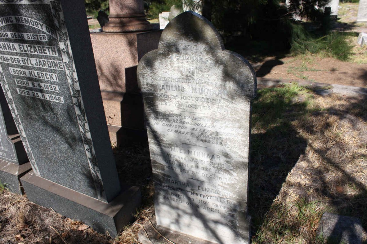 MINNAAR :: VAN JAARSVELD :: KLERCK :: JARDINE-BLAKE