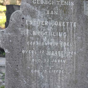 NEETHLING Esther Lorette nee VAN DER POEL -1926