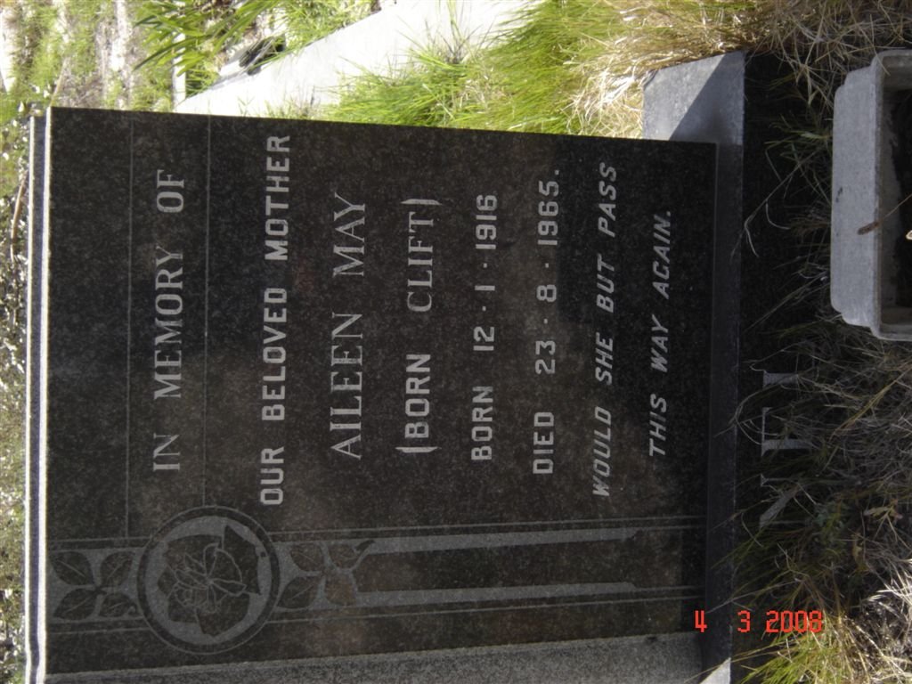 NEL Aileen May nee CLIFT 1916-1965