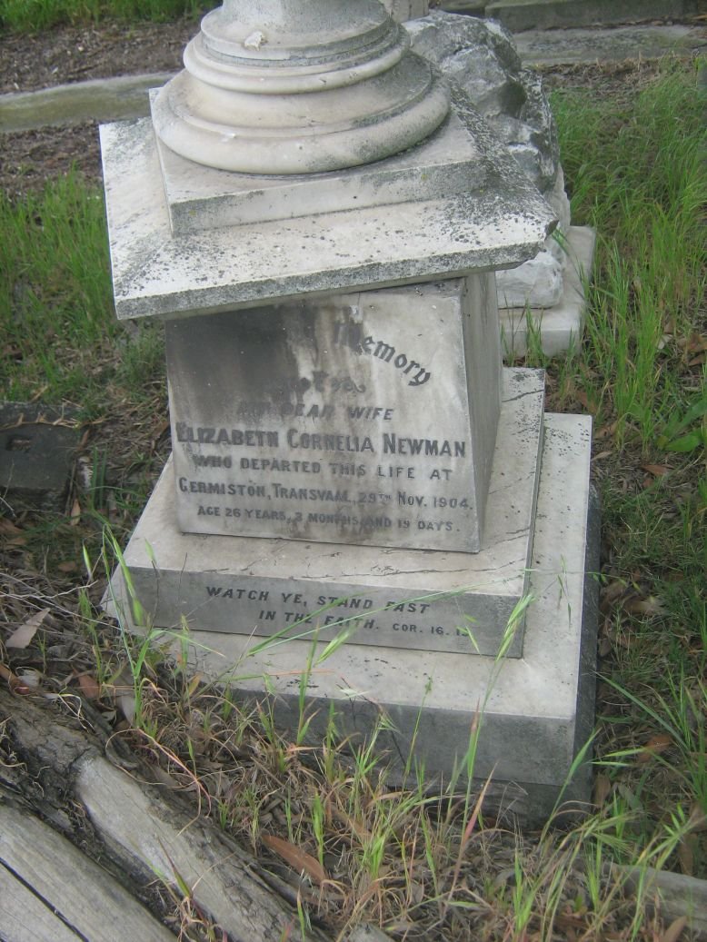 NEWMAN Elizabeth Cornelia -1904