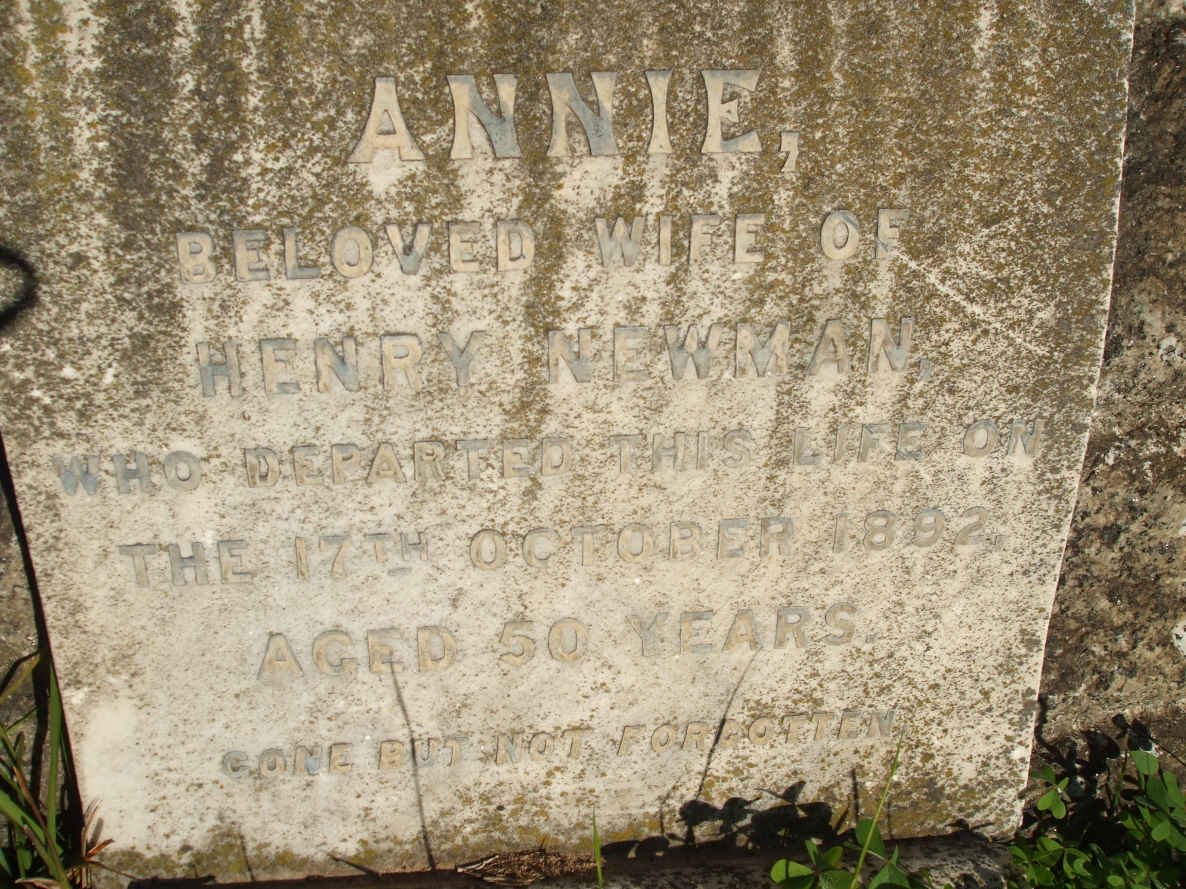 NEWMAN Annie -1892