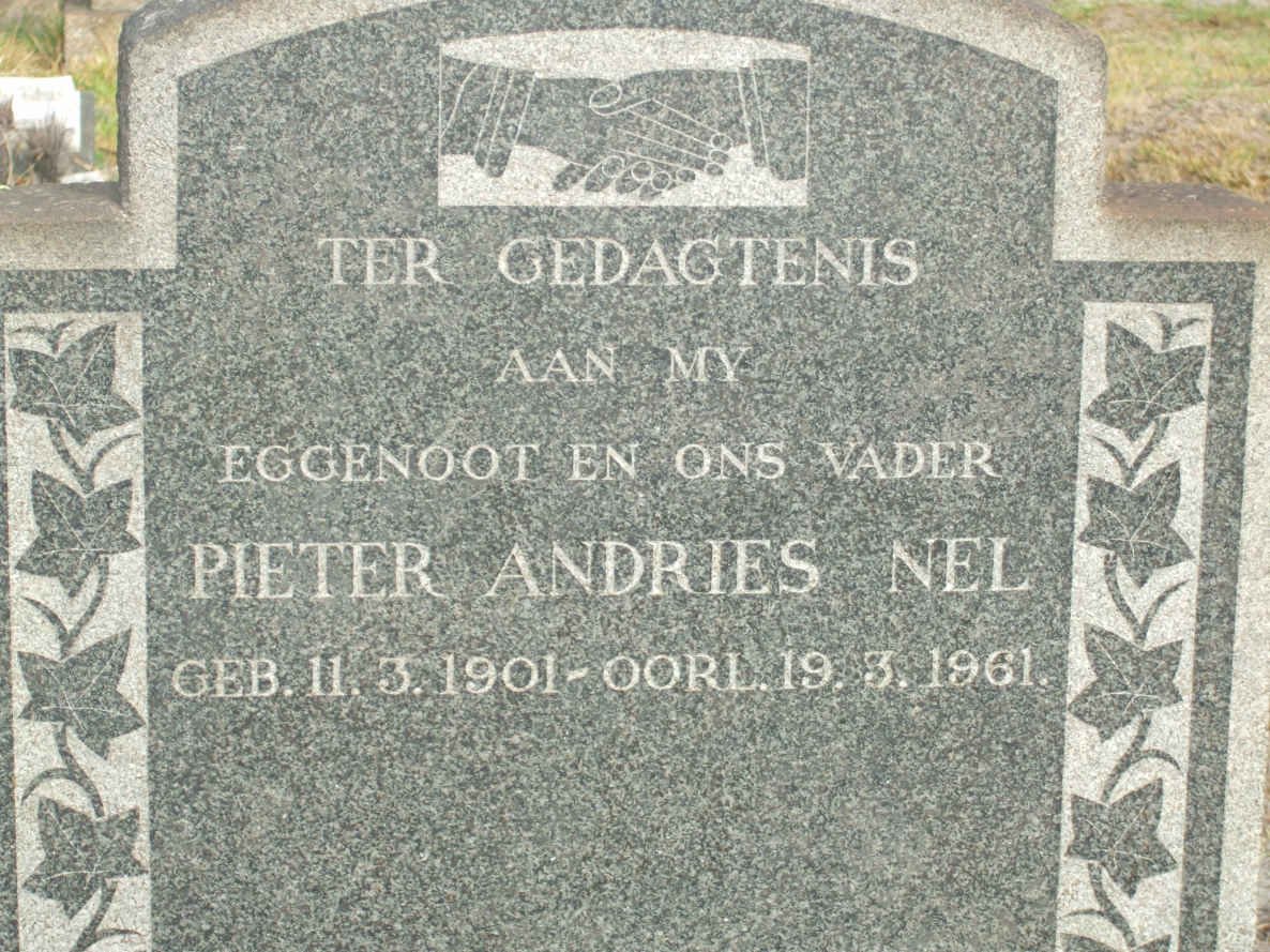 NEL Pieter Andries 1901-1961