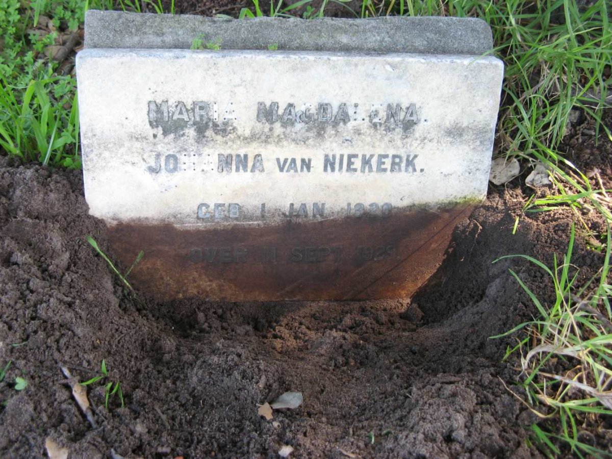 NIEKERK Maria Magdalena Johanna, van 1920-1929