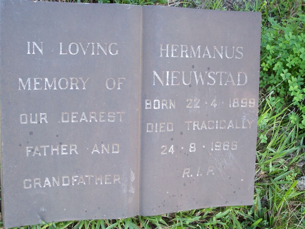 NIEUWSTAD Hermanus 1899-1966