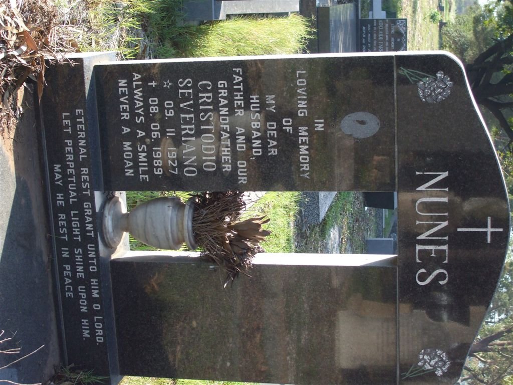 NUNES Cristodio Severiano 1927-1989