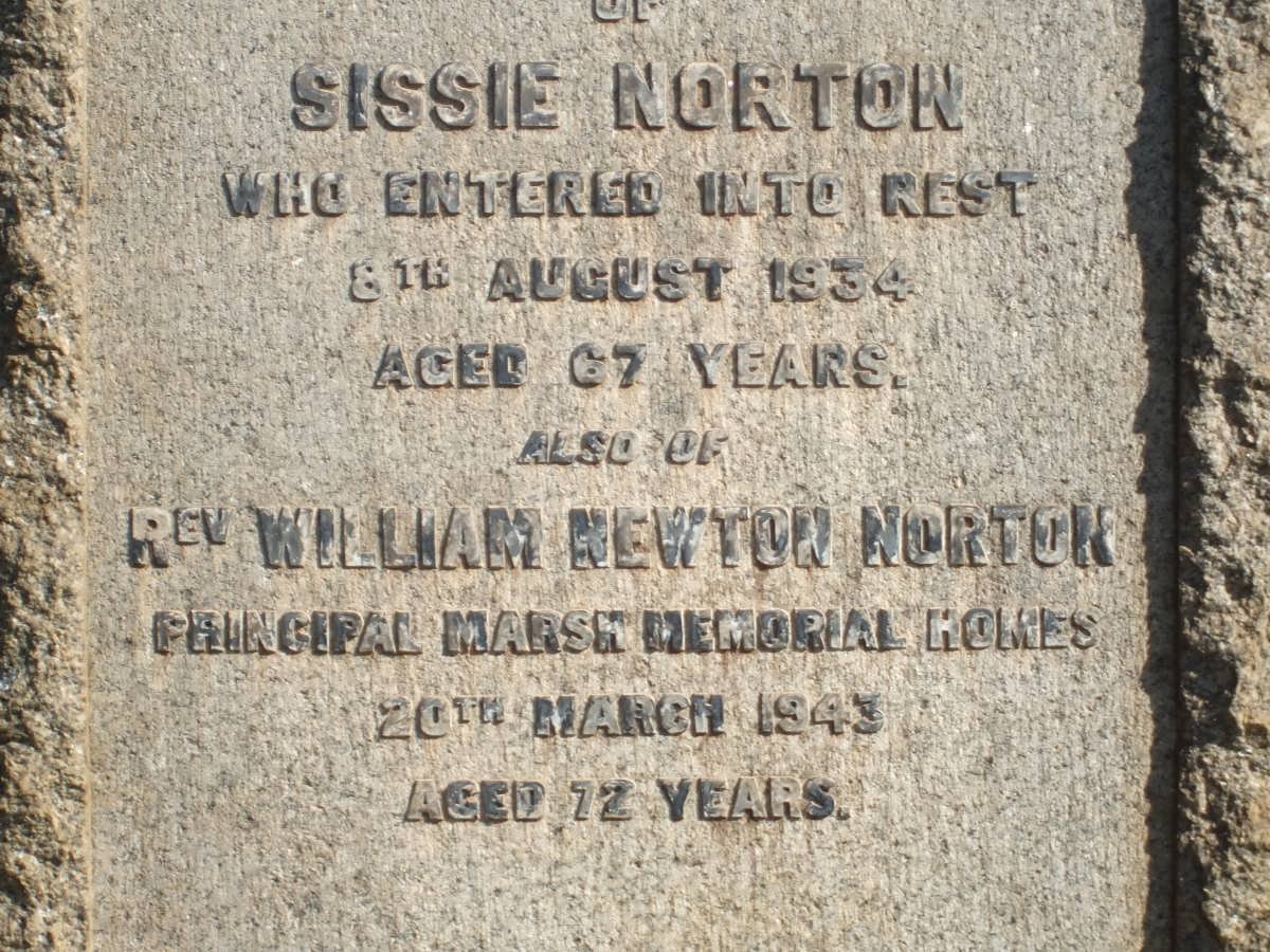 NORTON William Newton -1943 :: NORTON Sissie -1934