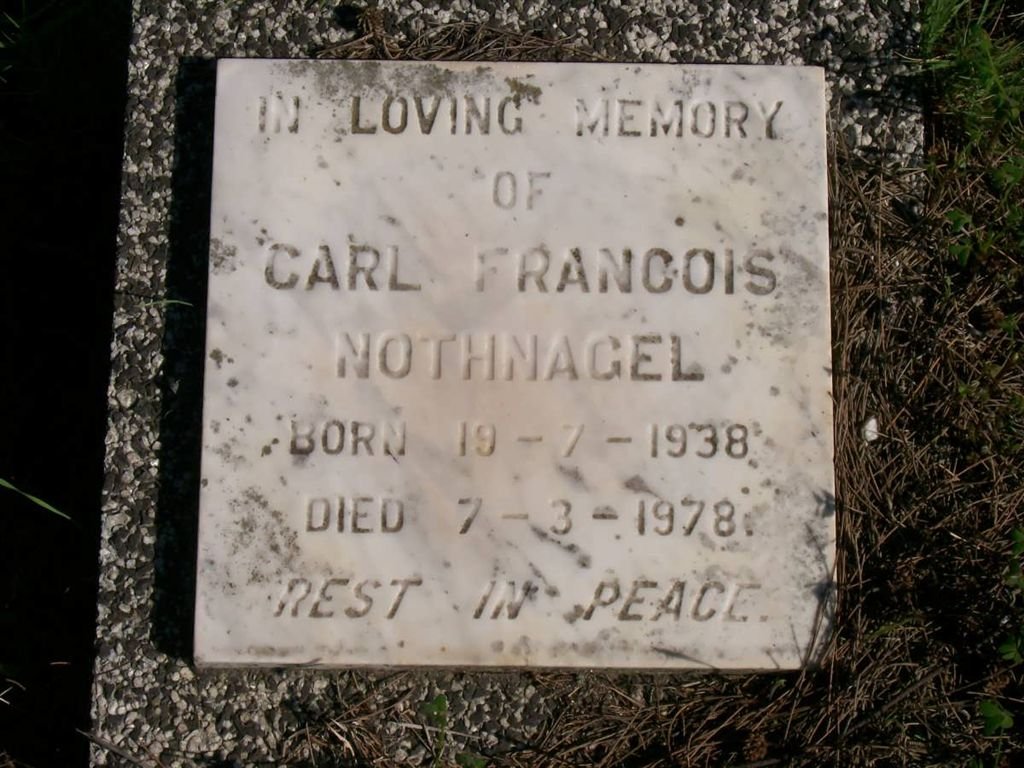 NOTHNAGEL Carl Francois 1938-1978