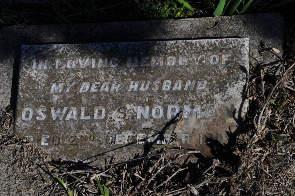NORMAN Oswald S. -190?