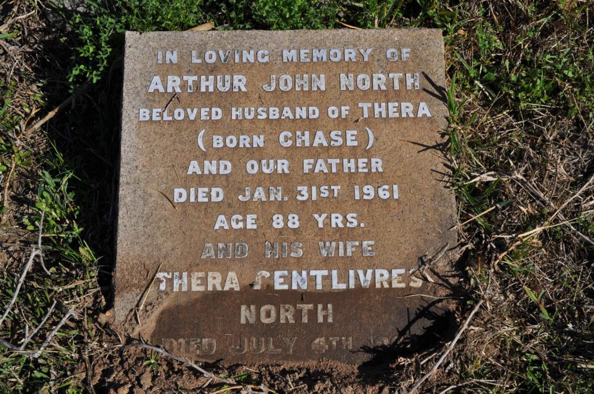 NORTH Arthur John -1961 &amp; Thera Centlivres CHASE-19??