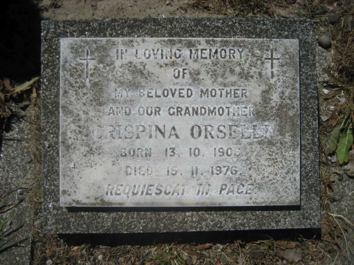 ORSELLI Crispina 1906-1976